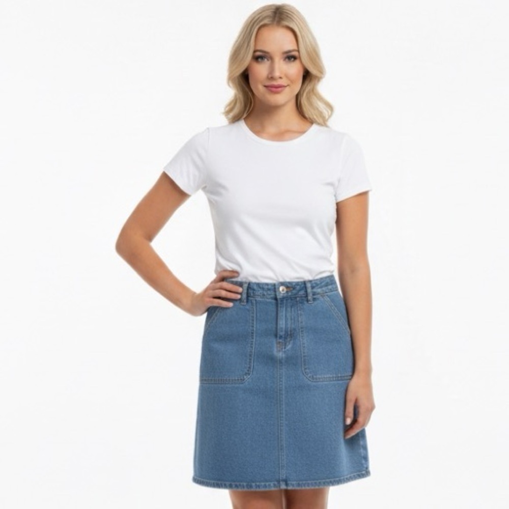 Garnet Hill denim skirt size 00